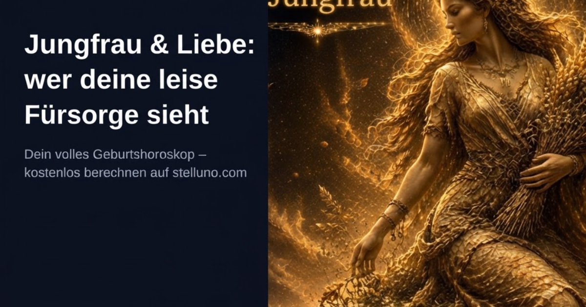 Jungfrau & Liebe – Anziehung, Partner und Kompatibilität bei stelluno