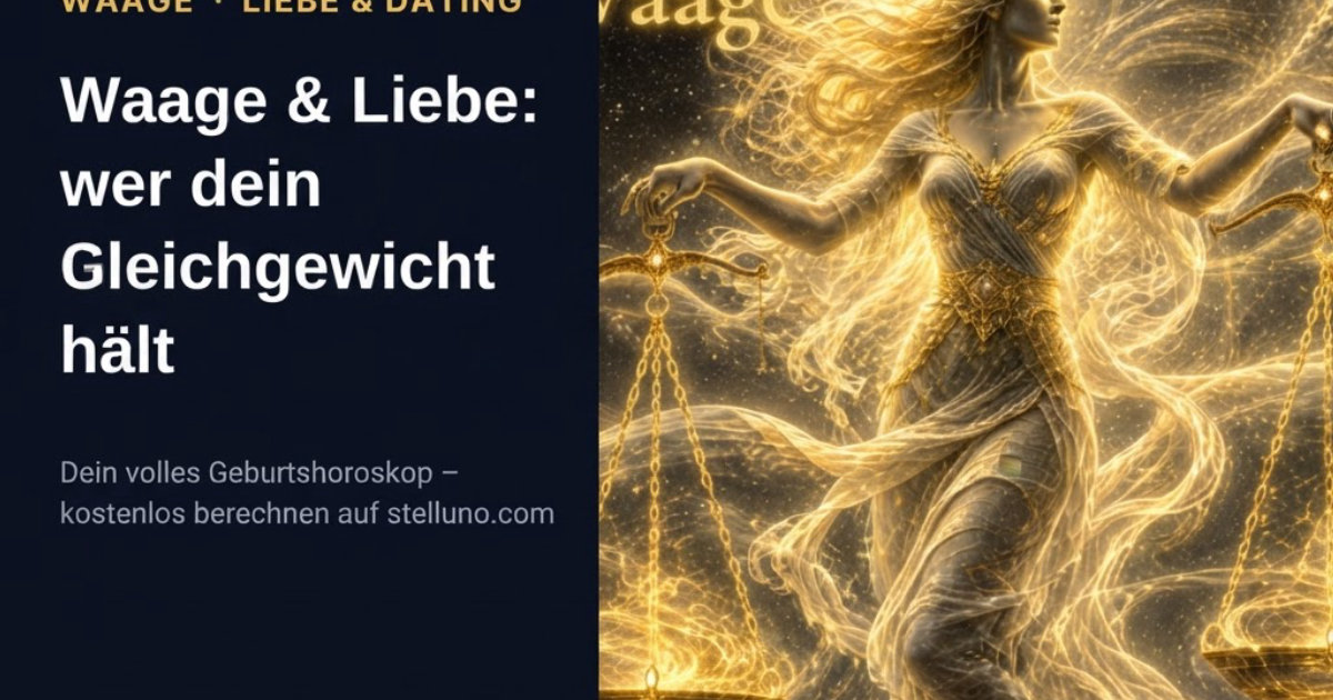 Waage & Liebe – Anziehung, Partner und Kompatibilität bei stelluno